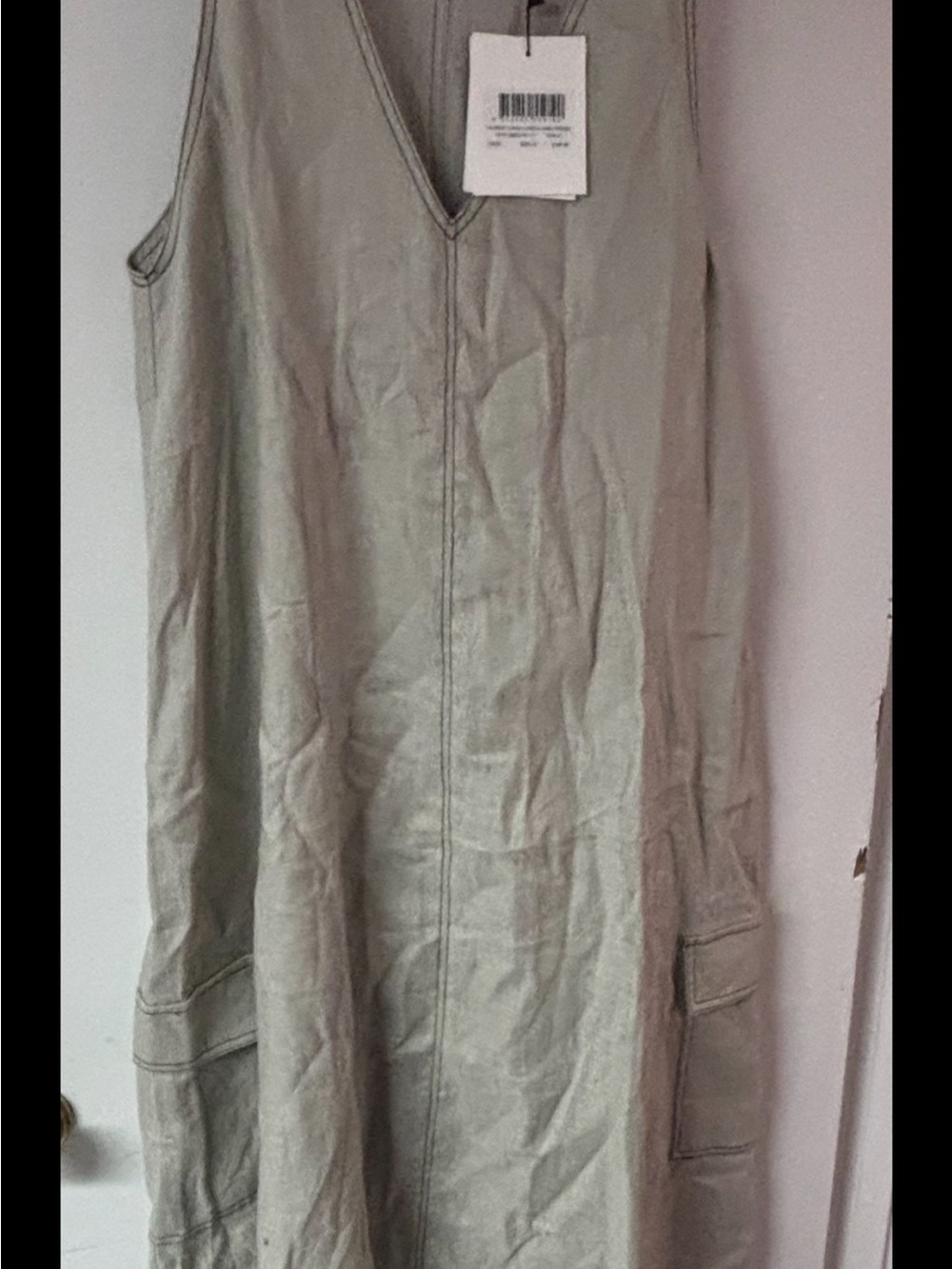 NWT DISSH Dress Laurent maxi Cargo Chalk
Linen dress size 6 - Picture 4 of 7
